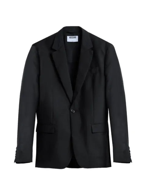 Moschino single-breasted wool blazer