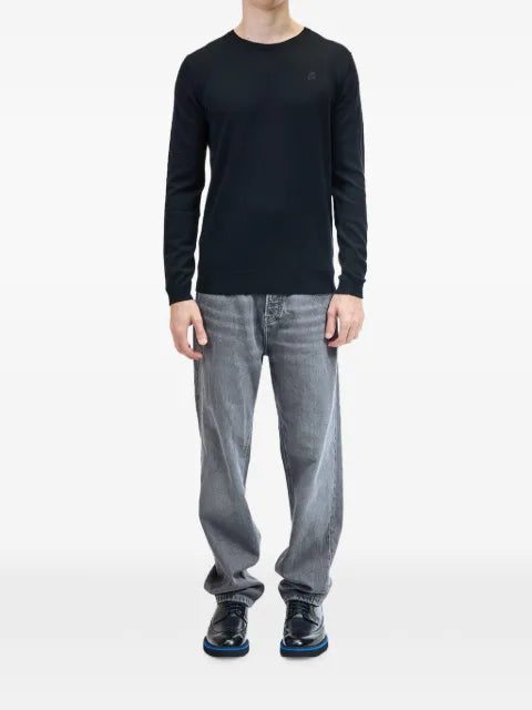 Karl Lagerfeld cameo-embroidered sweater