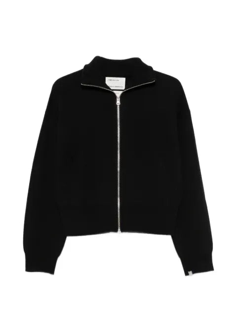 extreme cashmere Xtra Cute zip-up knitted cardigan