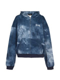 We11done Trompe L'Oeil bleach-effect graphic-print hoodie