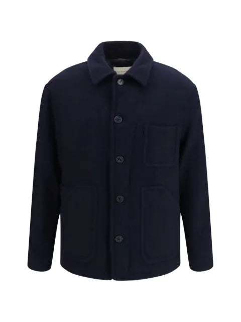 BROOKSFIELD button-up patch-pocket sweater