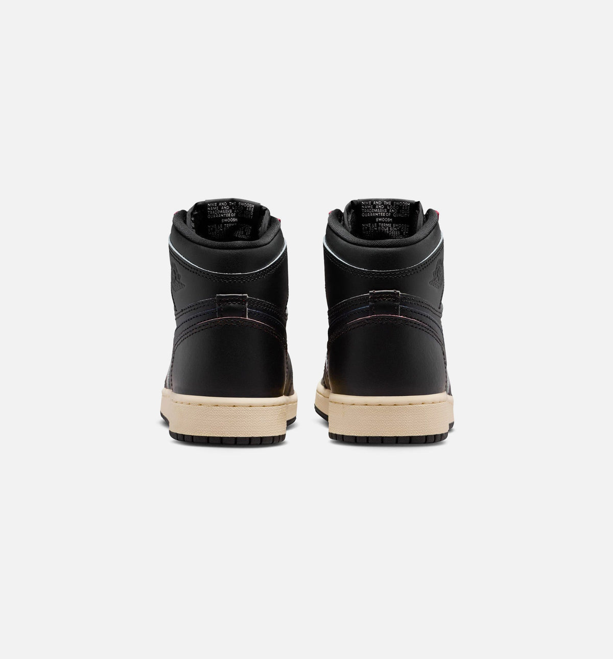 Air Jordan 1 Retro High OG Grade School Sneakers – Black and Muslin