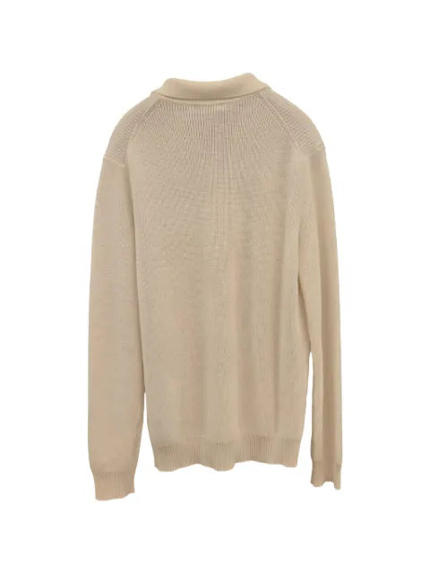 Fay ribbed-knit button-up sweater
