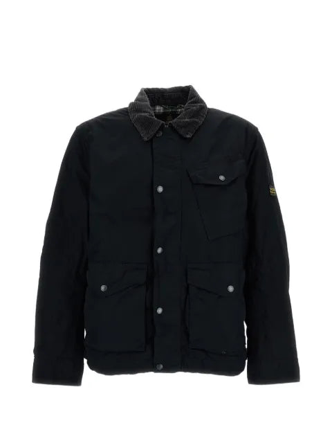Barbour International corduroy-collar multi-pocket jacket