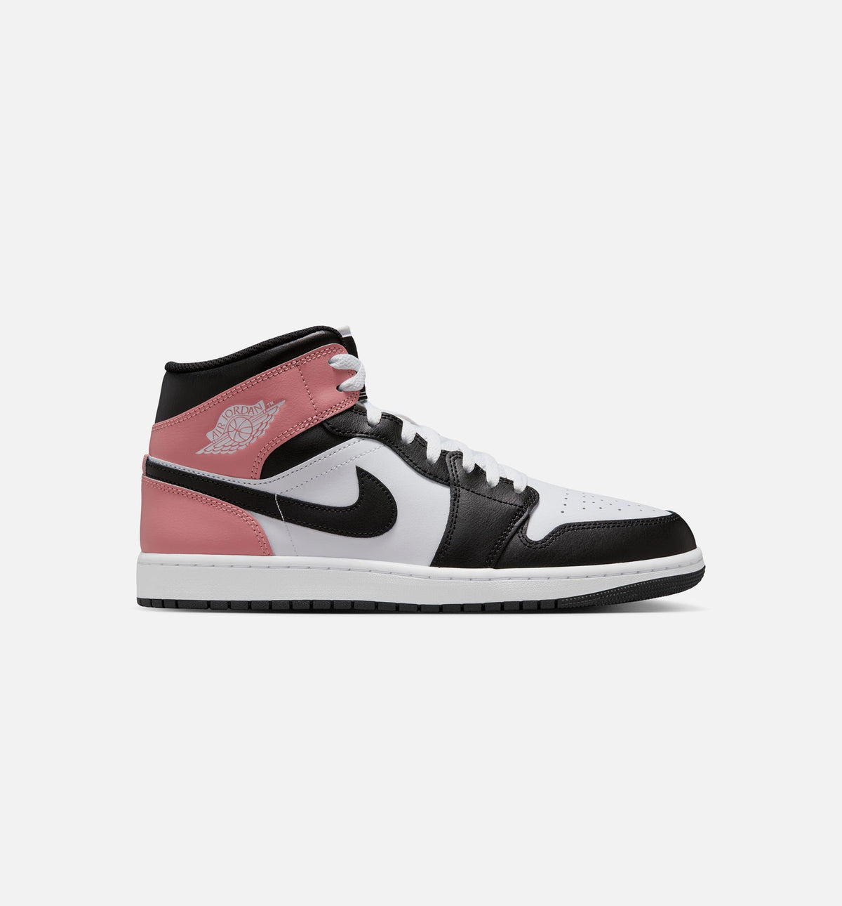 Air Jordan 1 Mid Men's Sneakers – White / Rust Pink / Black