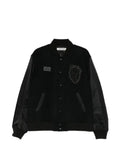 Undercover heart-patch varsity jacket