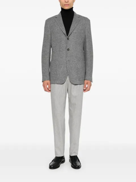 Eleventy single-breasted notched-lapel blazer