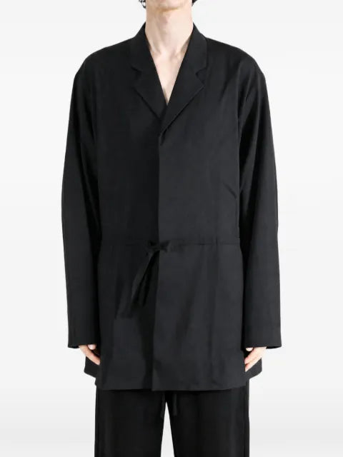Kiko Kostadinov drawstring-waist notched-lapels jacket