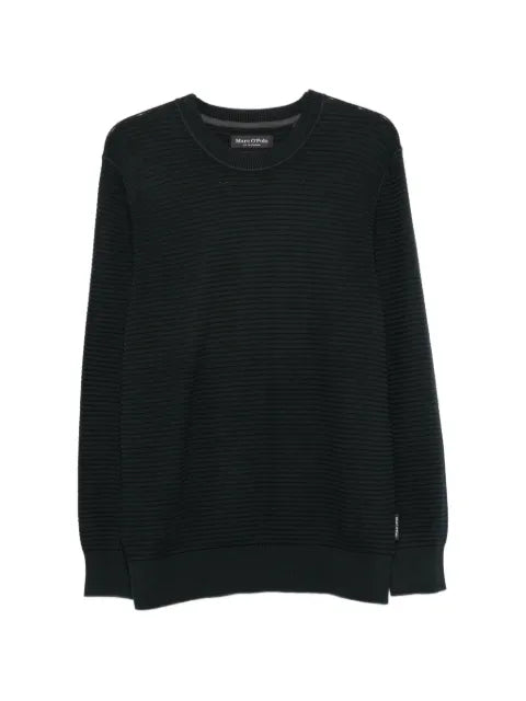 Marc O'Polo horizontal-ribbed crew-neck sweater