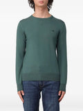 BROOKSFIELD logo-embroidered wool sweater
