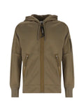 C.P. Company Lens-detailed zip-up hoodie