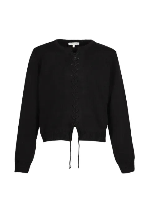 AV Vattev Viper lace-up cardigan