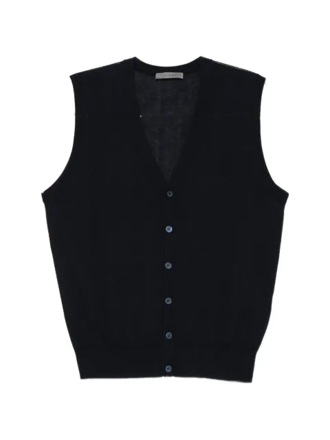 Corneliani button-fastening V-neck sweater