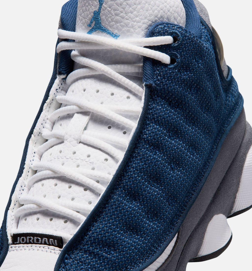 Air Jordan 13 Retro Navy and Flint Grey Grade School Sneakers