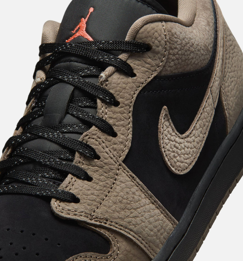 Air Jordan 1 Low SE Men's Lifestyle Shoe - Black / Olive Grey / Light Wild Mango