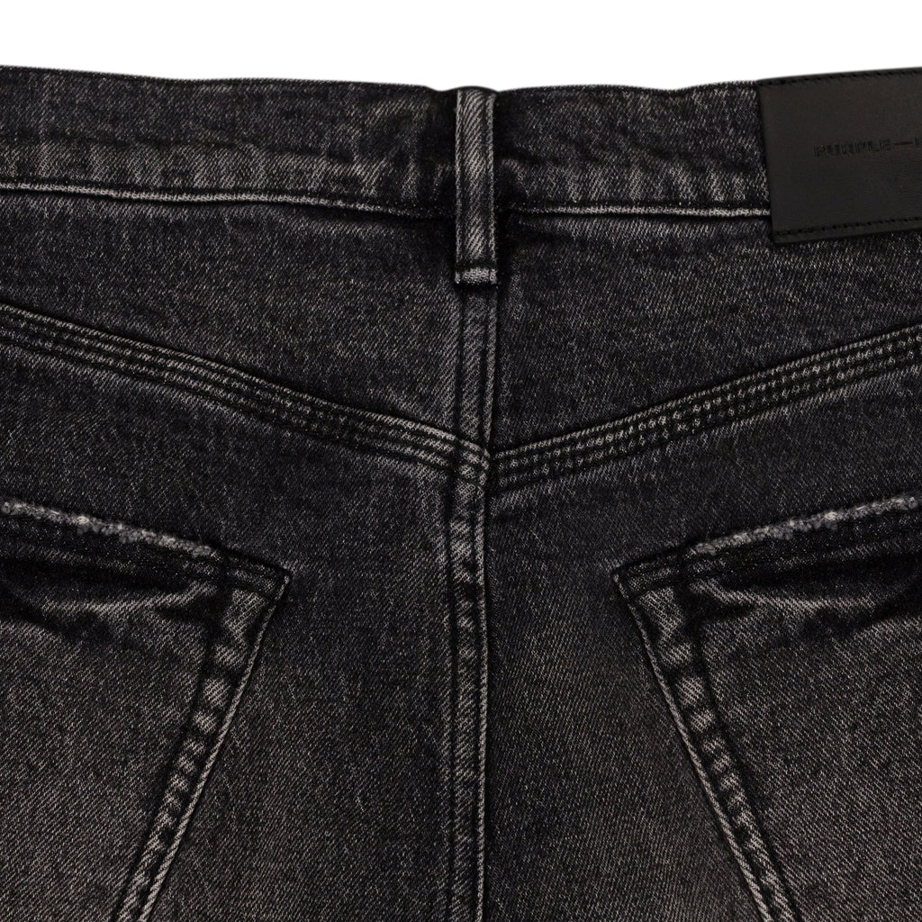 Black Vintage Dirty Staright Slim Jeans