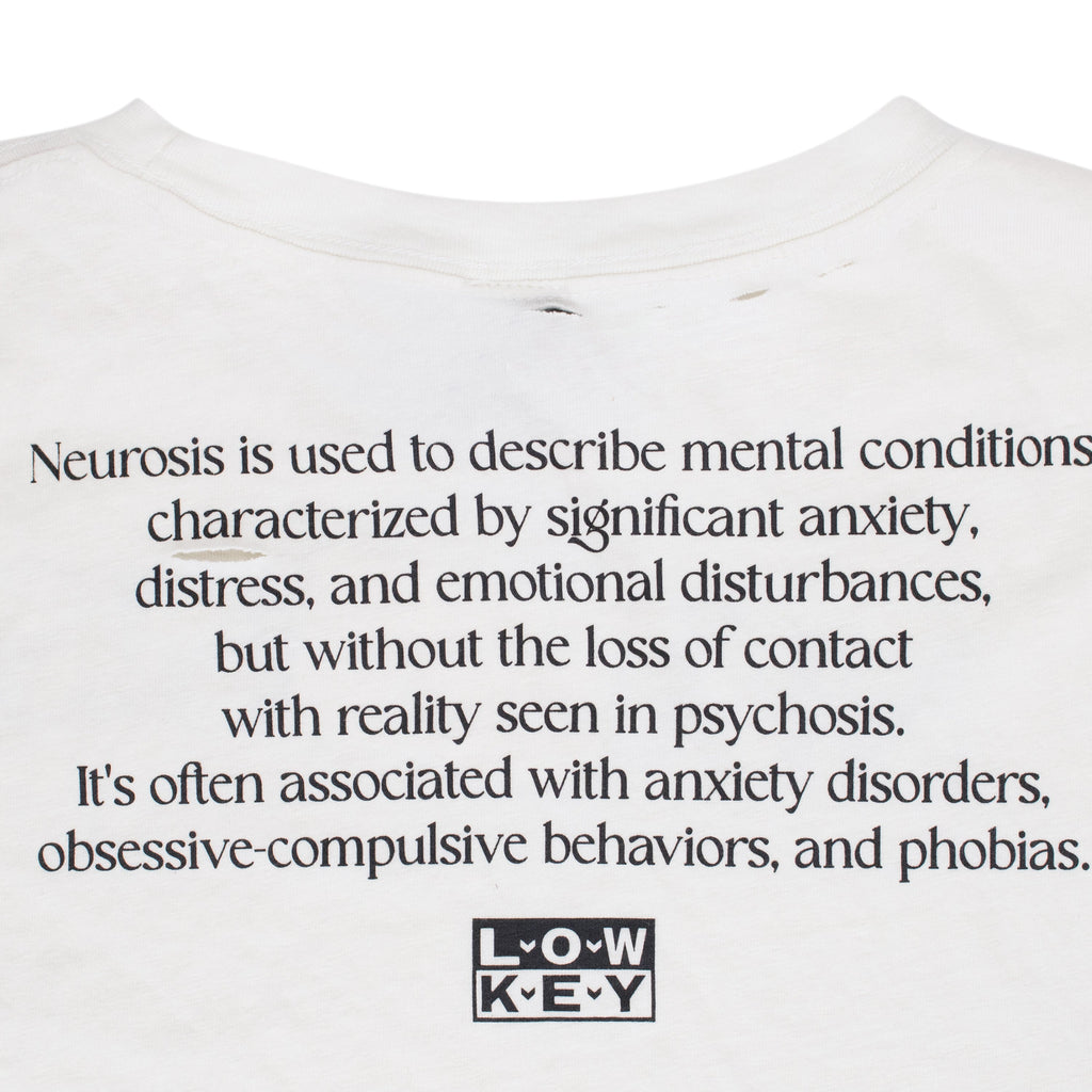 White Neurosis Distressed T Shirt