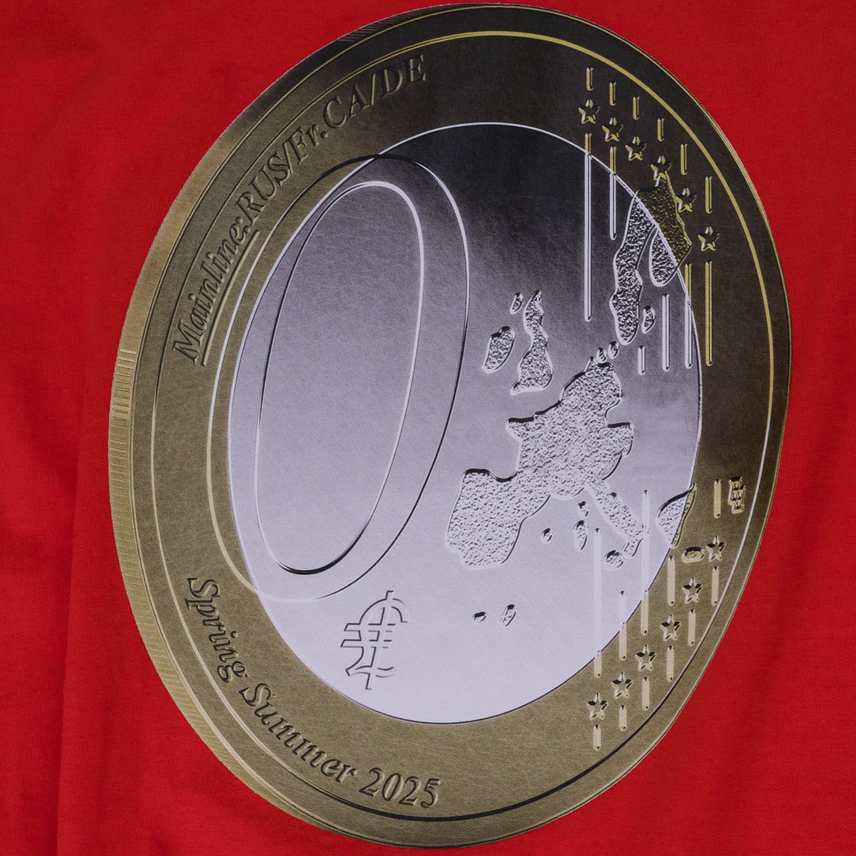 Red Coin Open Back T-Shirt