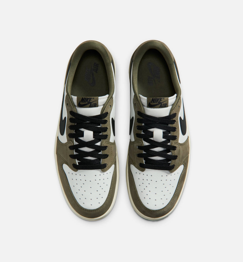 Air Jordan 1 Low OG Men's Lifestyle Shoe - Medium Olive / Black / Summit White / Sail