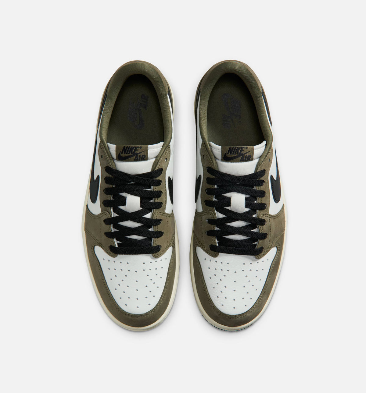 Air Jordan 1 Low OG Men's Lifestyle Shoe - Medium Olive / Black / Summit White / Sail