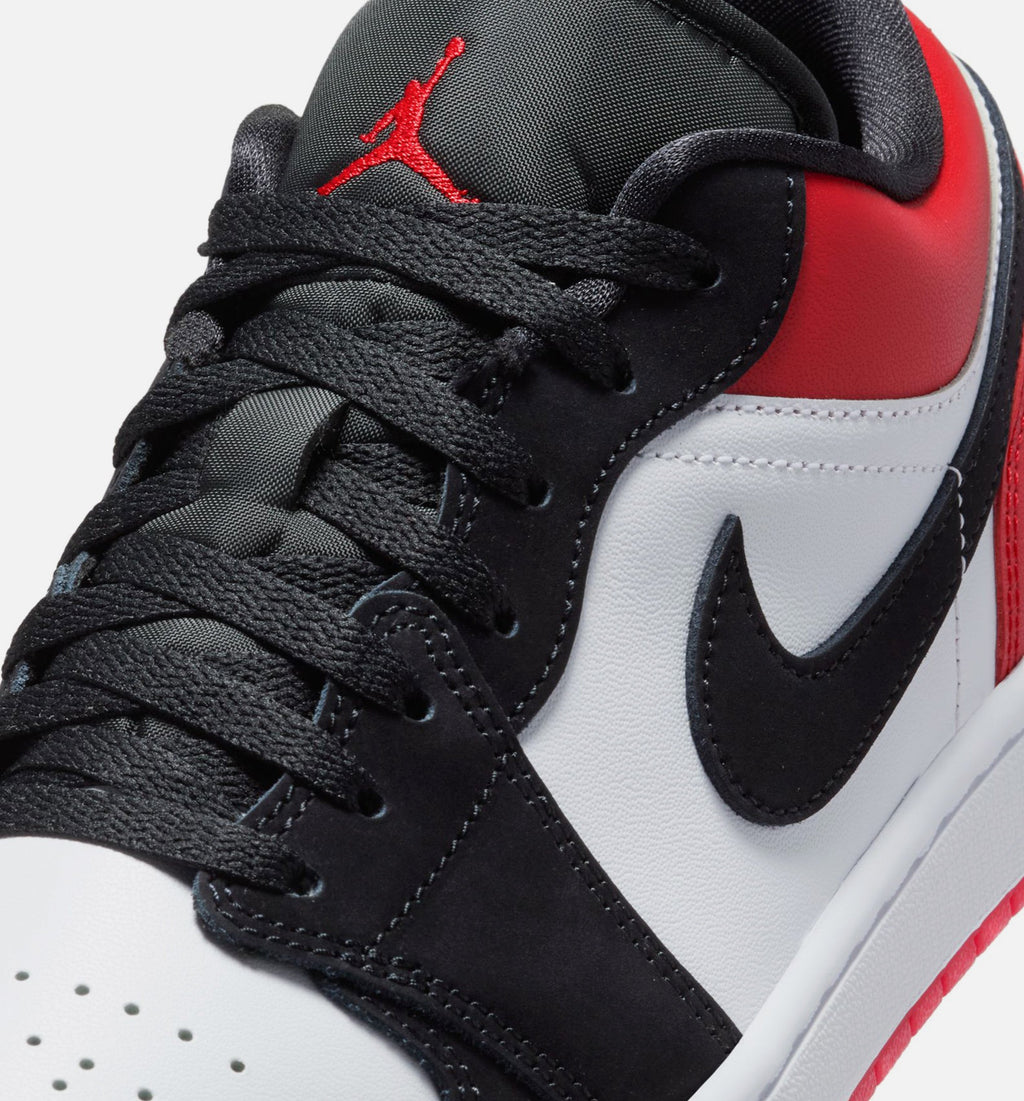 Air Jordan 1 Low SE Men's Lifestyle Shoe - White / Varsity Red / Black
