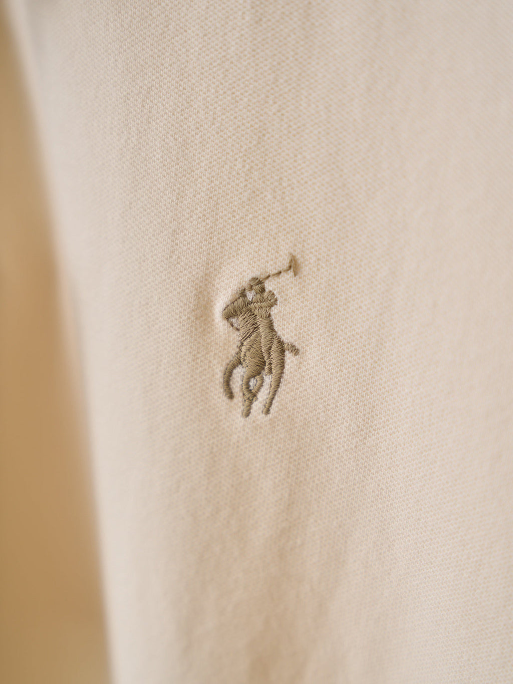 Polo Ralph Lauren Men's Classic Short‑Sleeve Polo Shirt, Khaki Pony Embroidery