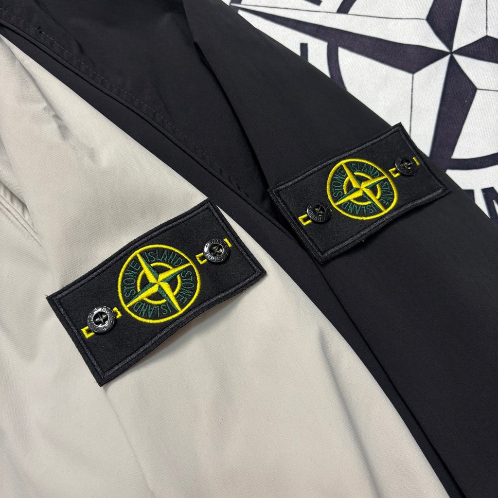 Stone Island Stand Collar Raglan Zip Jacket with Compass Badge