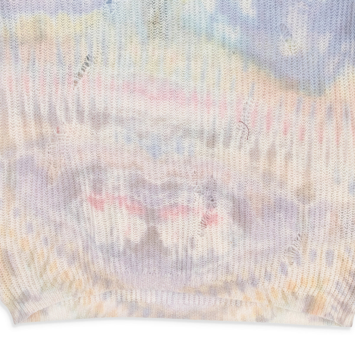 Purple Tie Dye Knit Short Sleeve Shirt