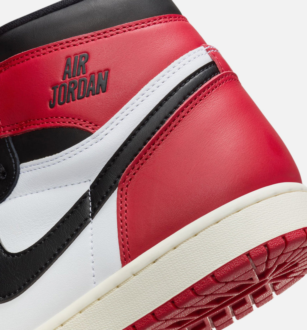 Air Jordan 1 Retro High OG Black Toe Men's Sneakers – White / Black / Varsity Red / Sail