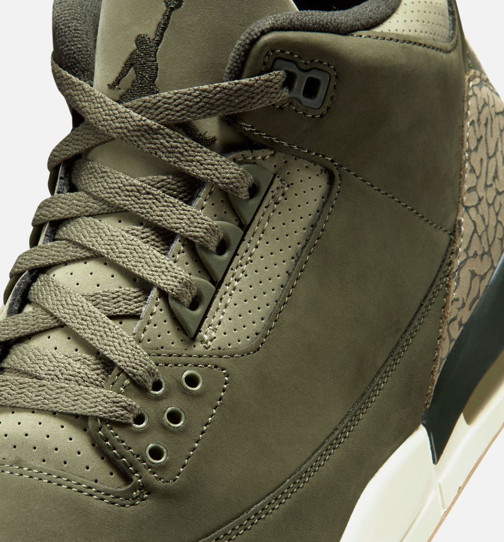 Air Jordan 3 Retro Medium Olive Men's Sneakers