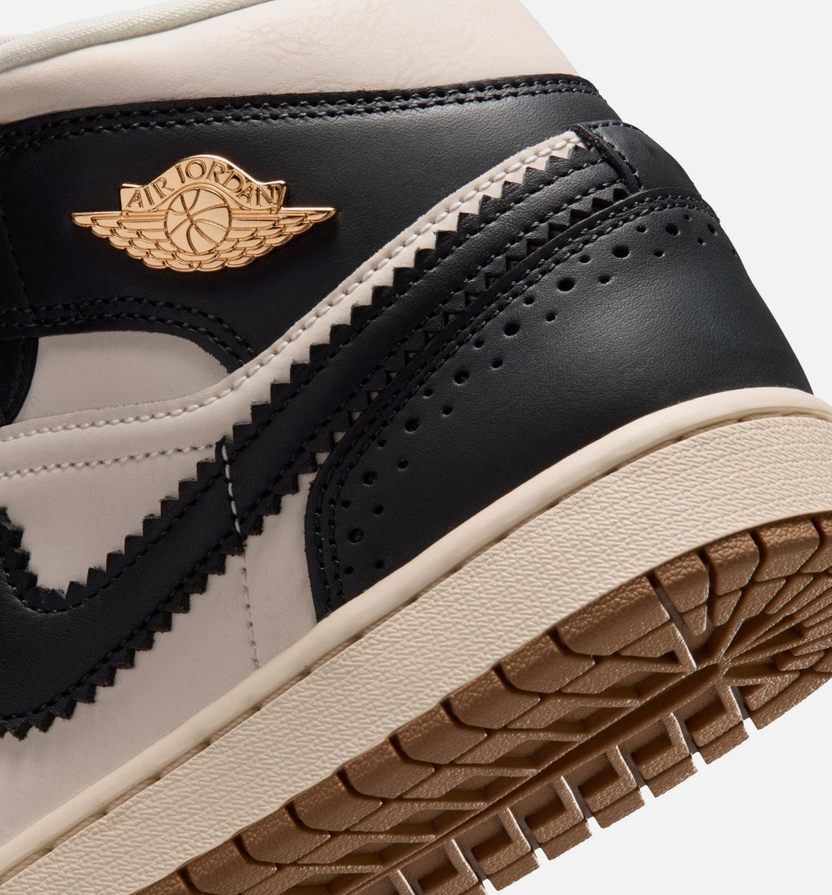 Air Jordan 1 Mid SE Women's Sneakers – Off-Noir / Chalk / Pearl White