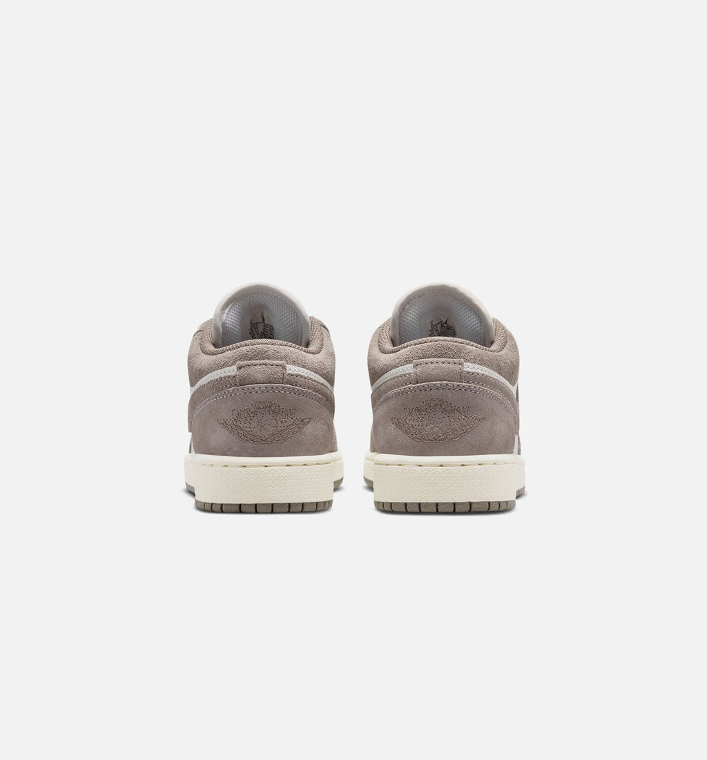 Air Jordan 1 Low Grade School Sneakers - Olive Grey / Enigma Stone / Summit White