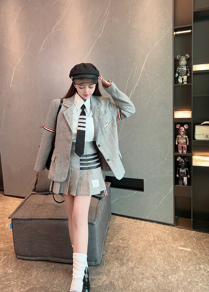 Women's Blazer and Pleated Skirt Set | Thom Browne