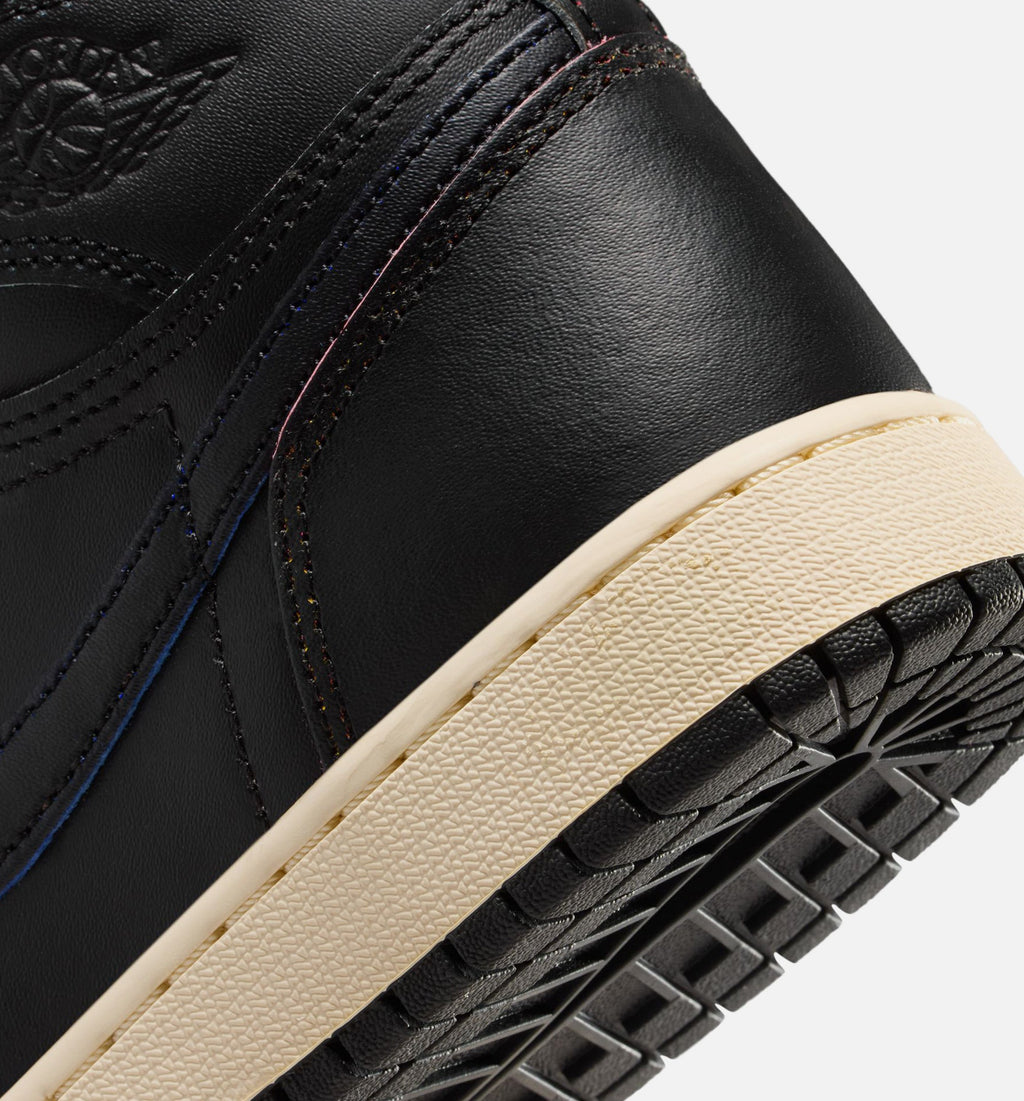 Air Jordan 1 Retro High OG Grade School Sneakers – Black and Muslin
