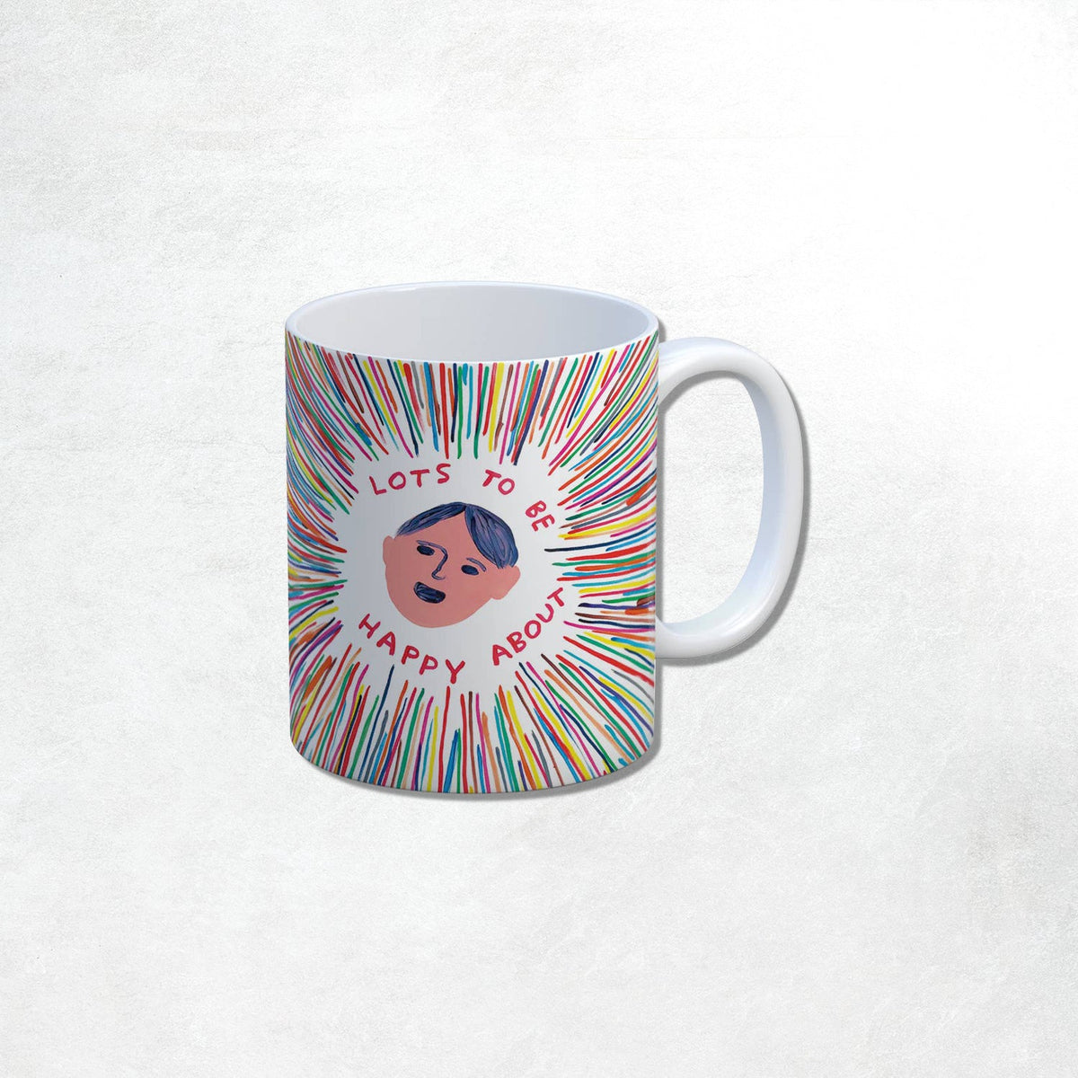 David Shrigley Mug: Lot's To Be Happy About