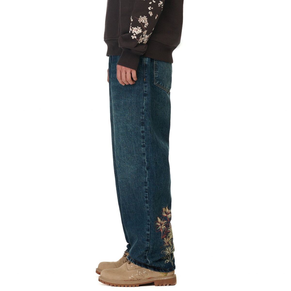 "yakuza" indigo washed Denim