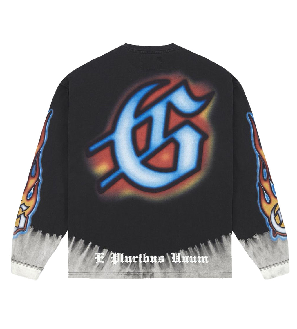 Godspeed Off The Leash L/S Tee Washed Black
