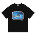 Rhude T-shirt Micro Label Letter Retro Printed Short Sleeve T-shirt