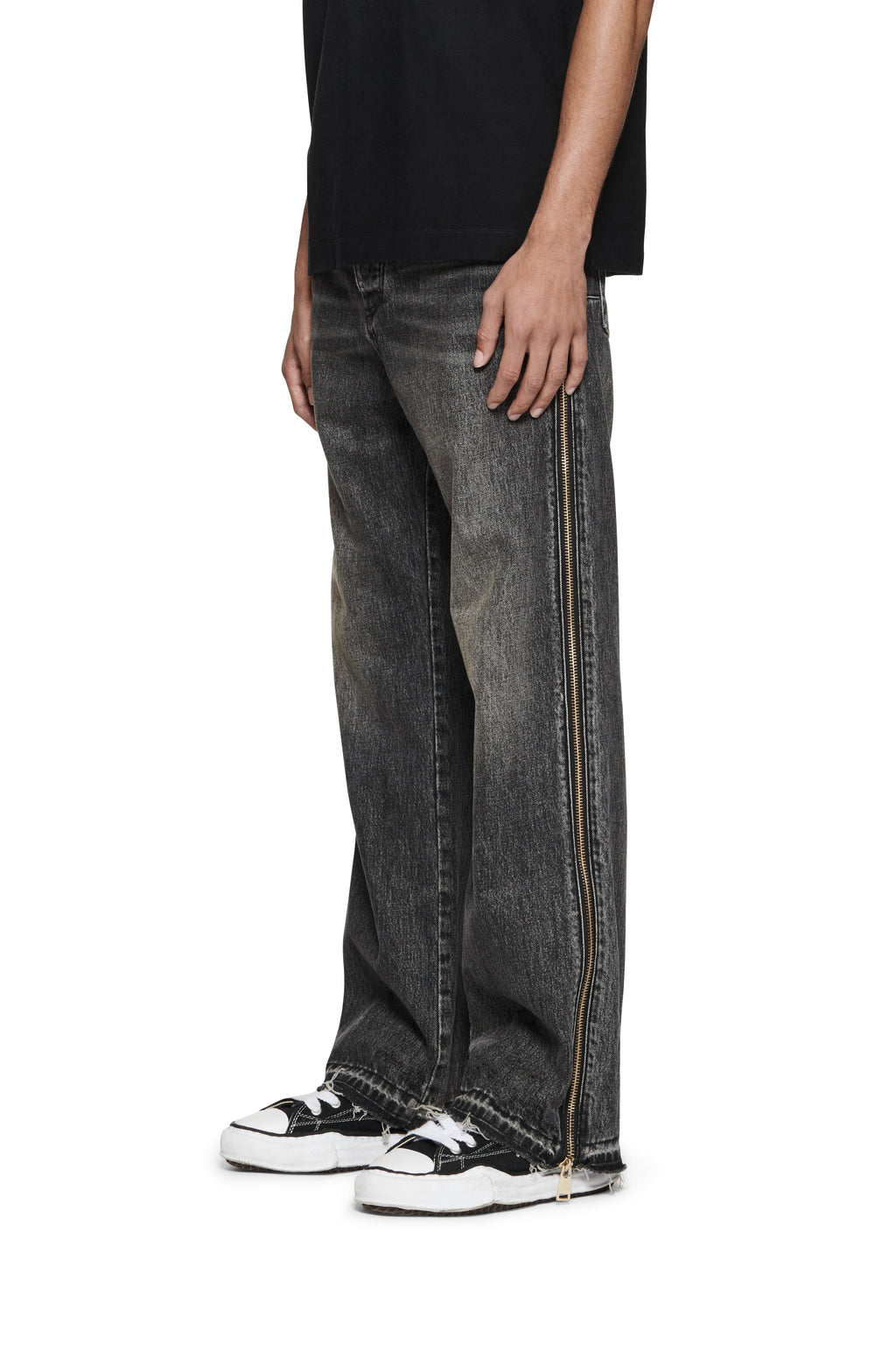 P018 Full Side Zip Faded