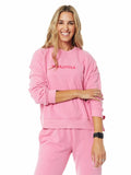 LOUNGE SWEATSHIRT HOT PINK