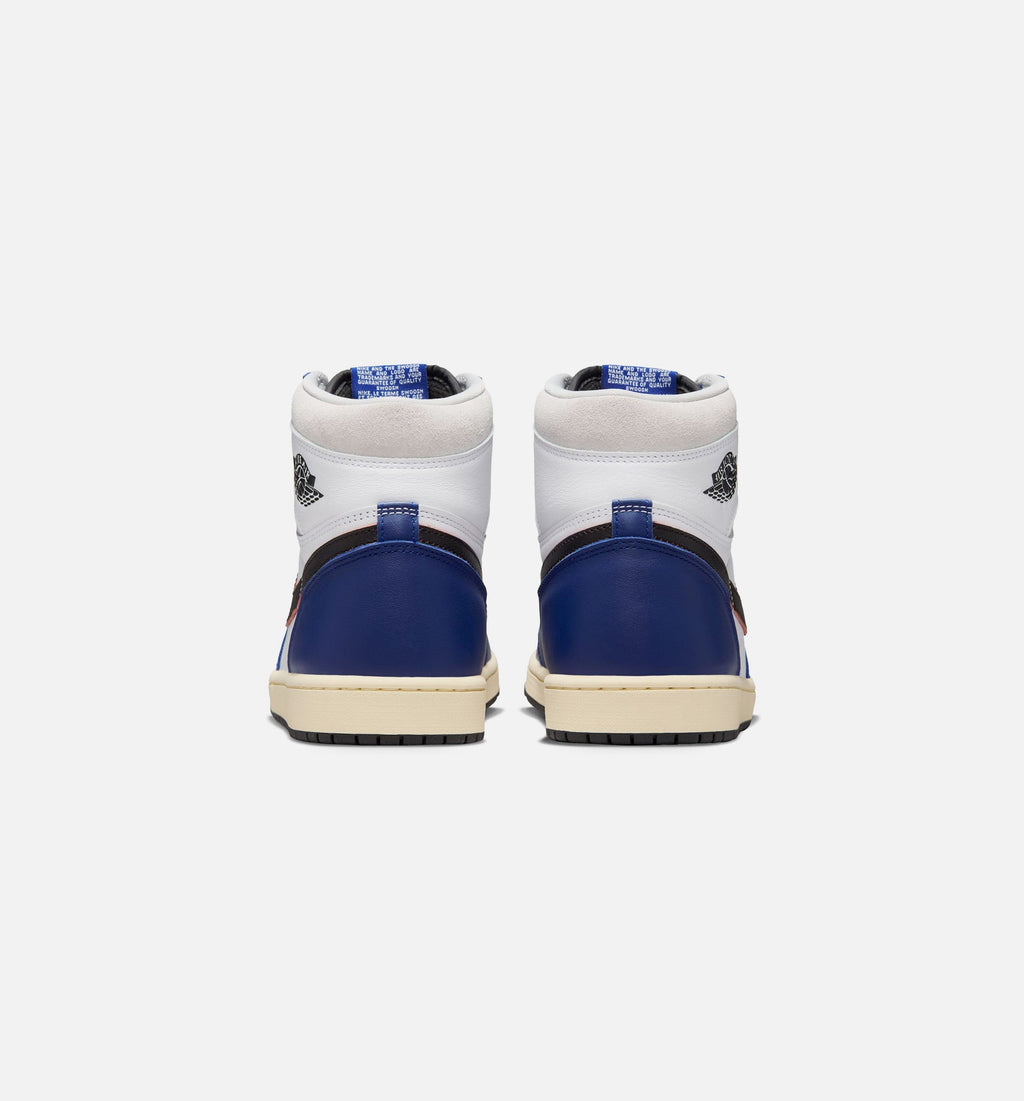 Air Jordan 1 Retro High OG Rare Air Men's Sneakers - White/Black/Neutral Grey/Deep Royal Blue