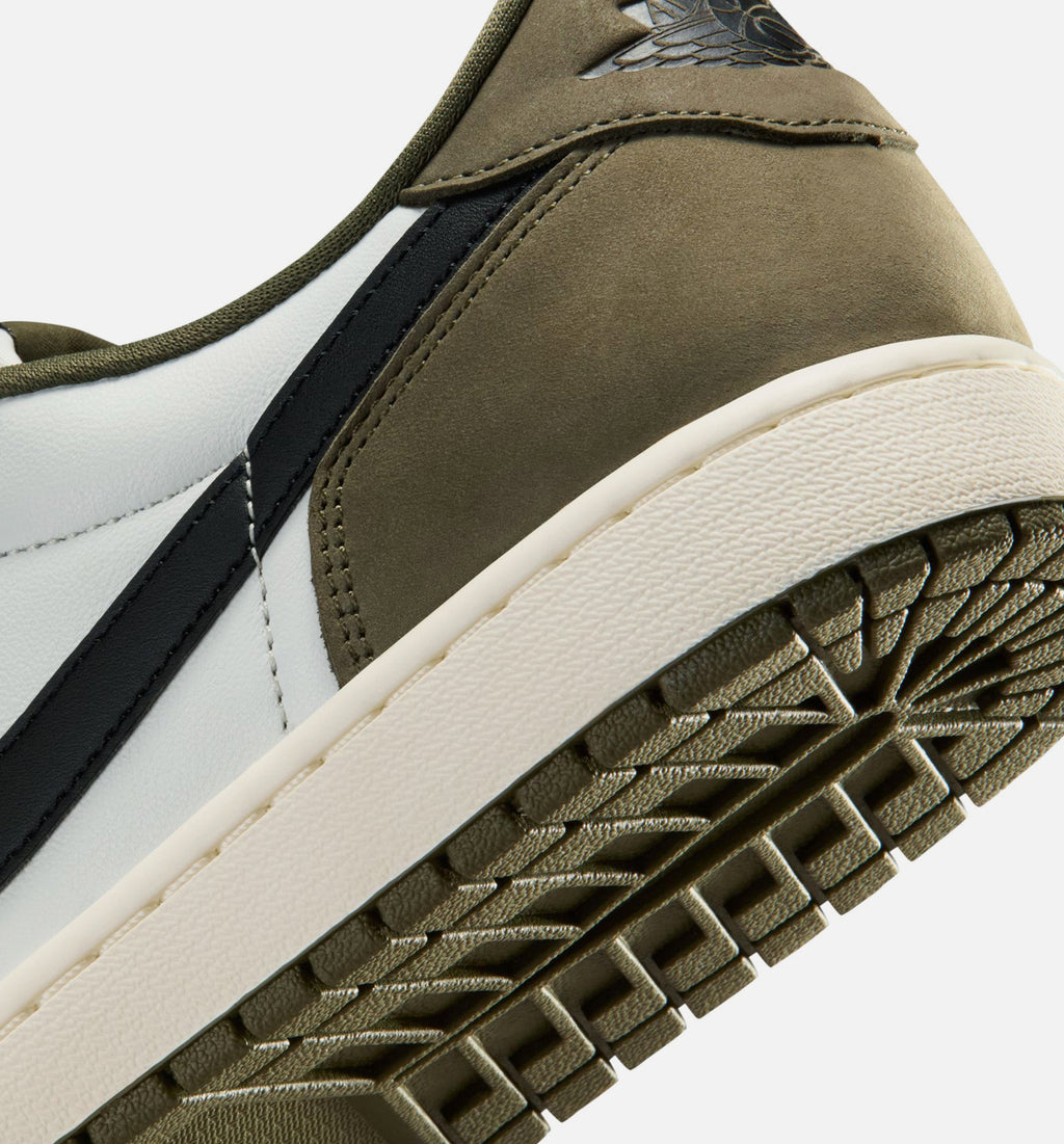 Air Jordan 1 Low OG Men's Lifestyle Shoe - Medium Olive / Black / Summit White / Sail