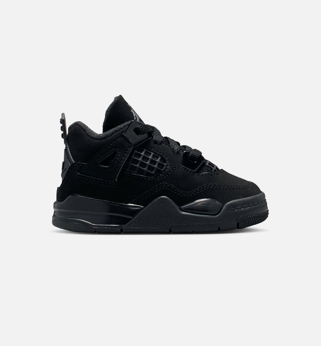 Air Jordan 4 Retro Black Cat Infant & Toddler Sneakers