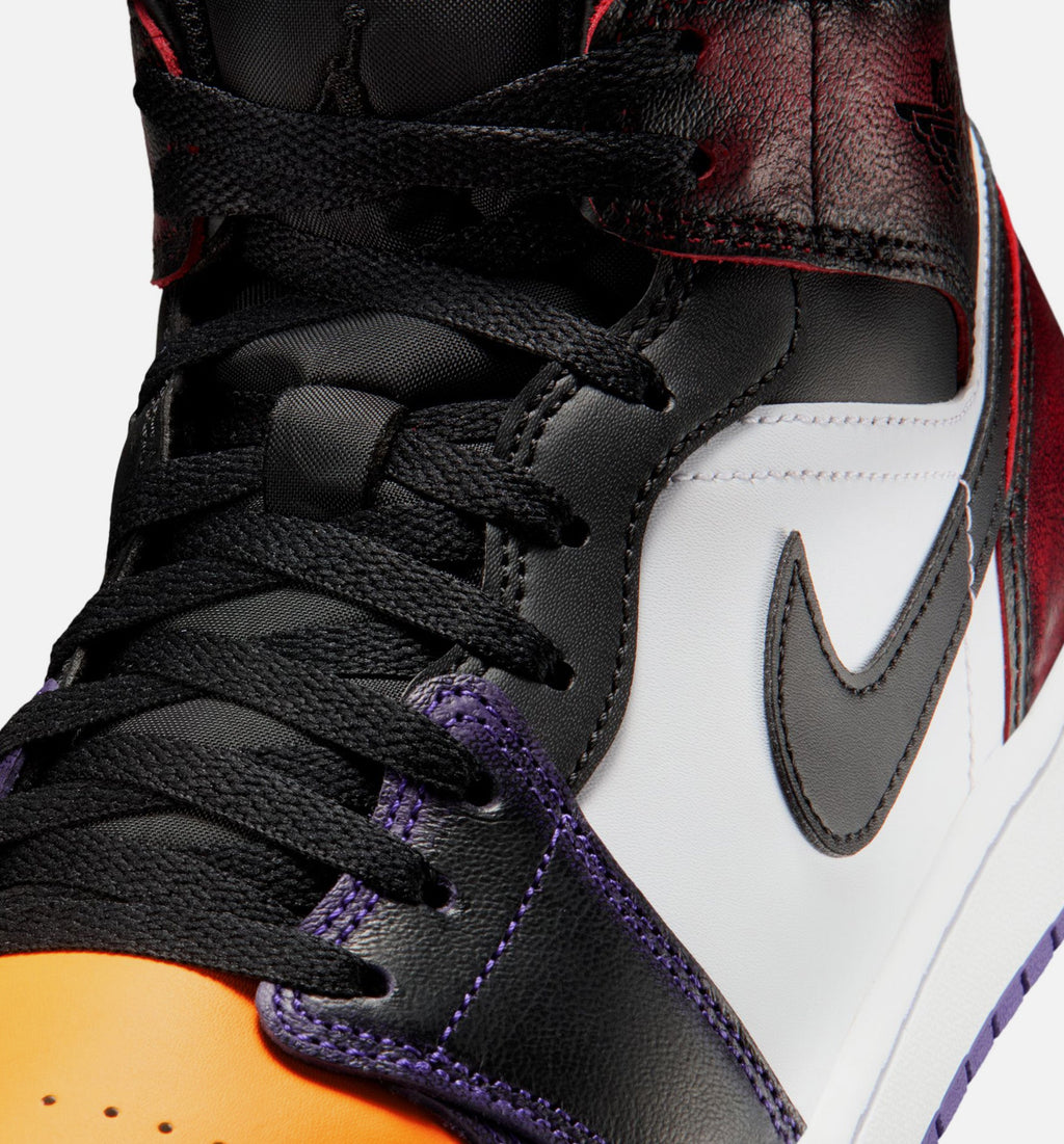 Air Jordan 1 Mid SE Men's Sneakers – True Red / White / Court Purple / Black