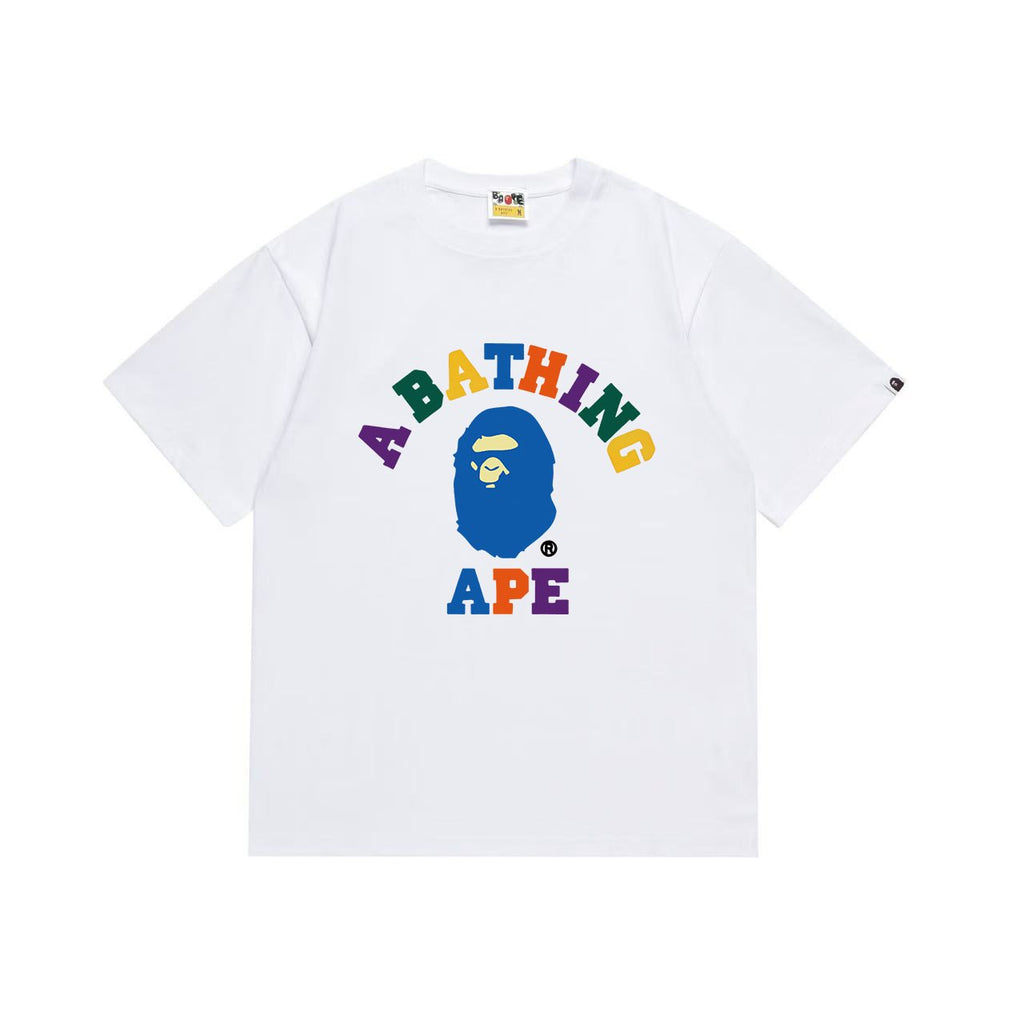 BAPE Multicolor Front Graphic Short-Sleeve T-Shirt