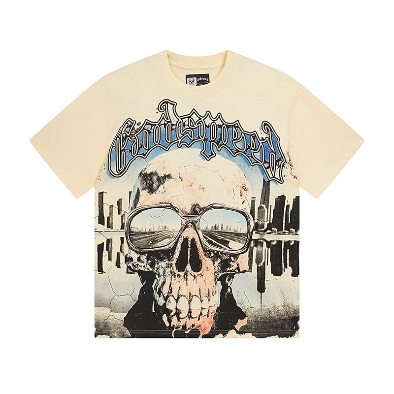 Godspeed Skull Graphic Short-Sleeve T-Shirt