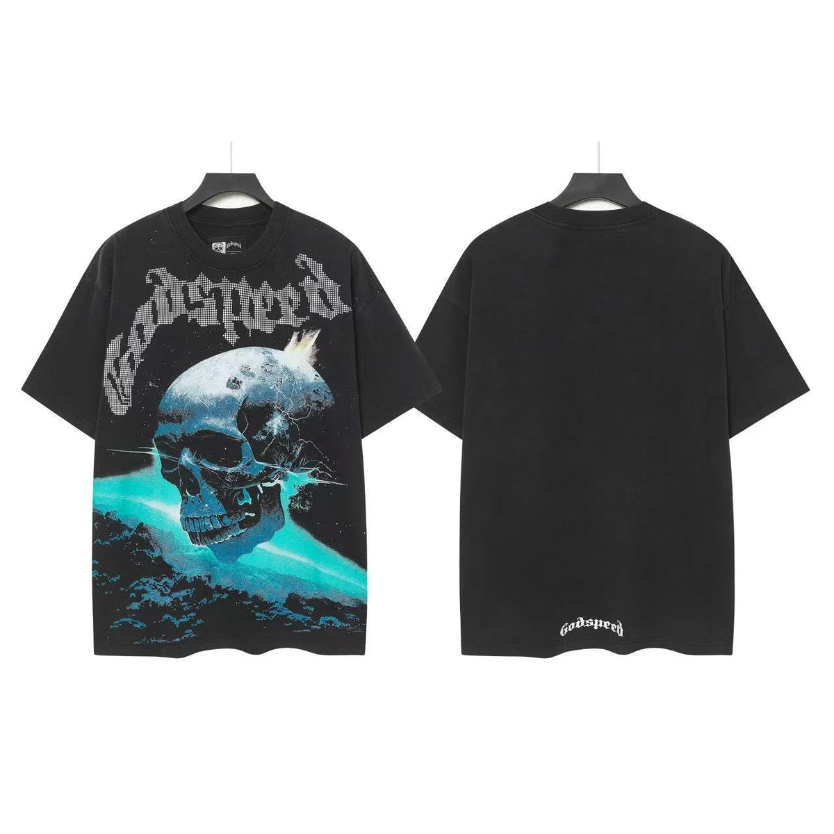 Godspeed Skull Moon Graphic T-Shirt