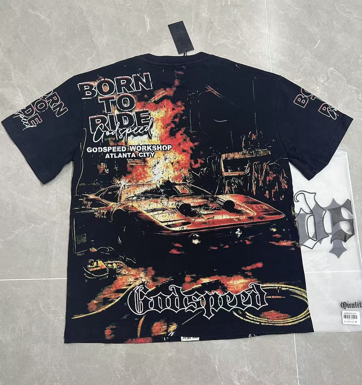 Godspeed Born to Ride Graphic T-Shirt