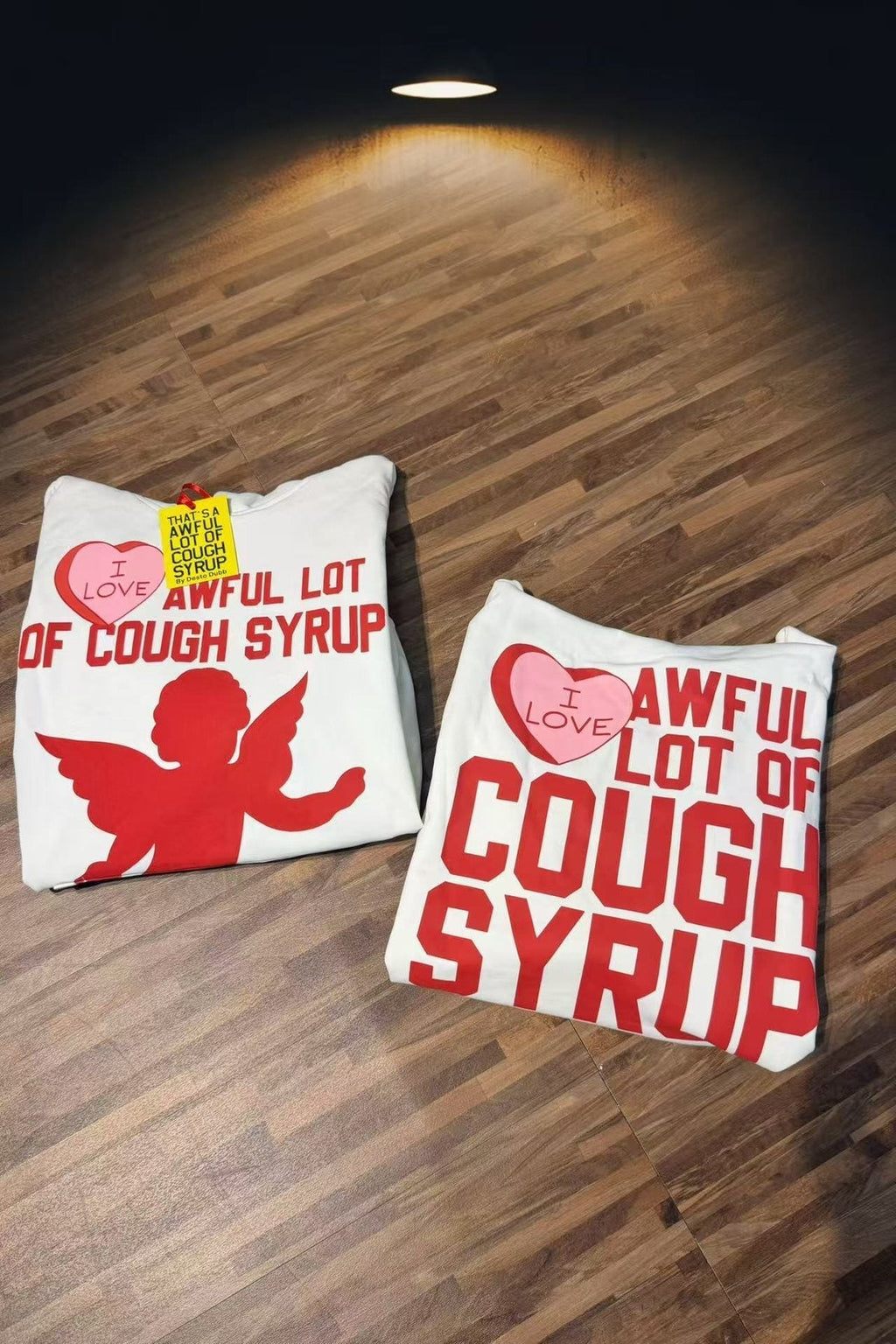 THAT'S A AWFUL LOT OF COUGH SYRUP Angel Tears Graphic Hoodie