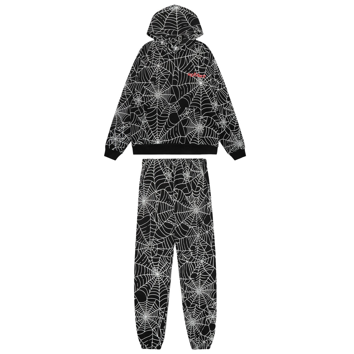 Sp5der Spider-Web Hoodie & Jogger Matching Set
